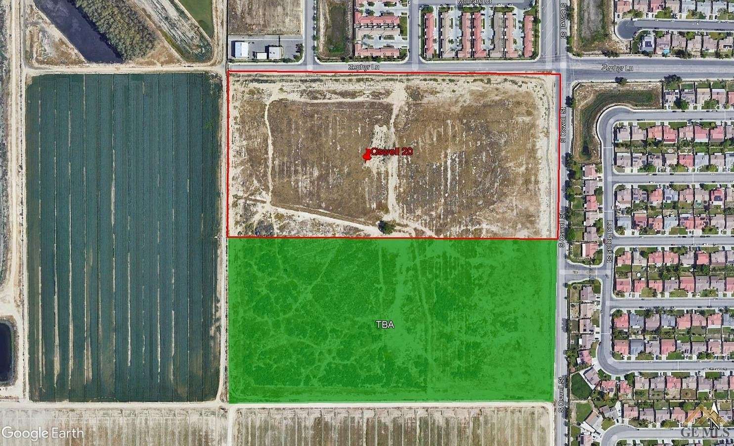 20 Acres of Land for Sale in Bakersfield, California