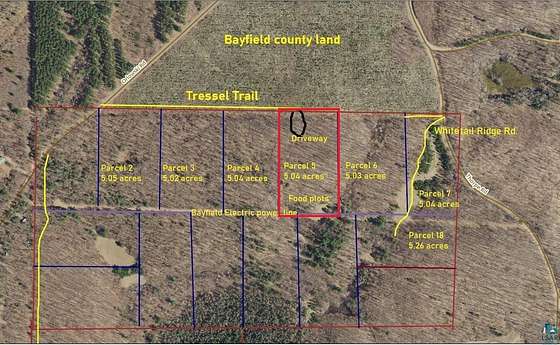 5 Acres of Land for Sale in Iron River, Wisconsin