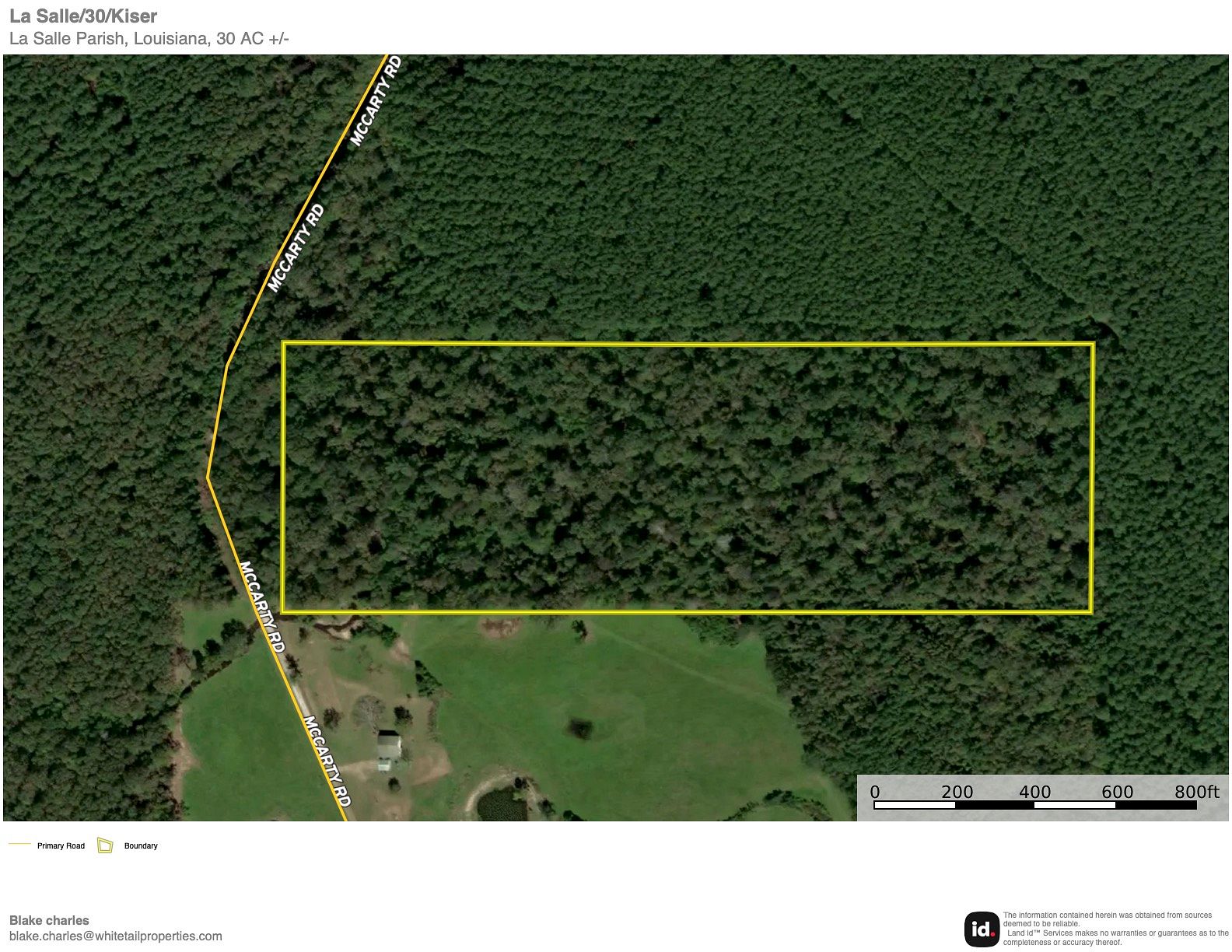 30 Acres of Recreational Land for Sale in Tullos, Louisiana