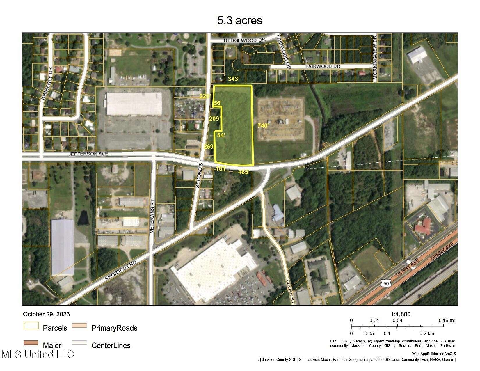 5.3 Acres of Commercial Land for Sale in Moss Point, Mississippi
