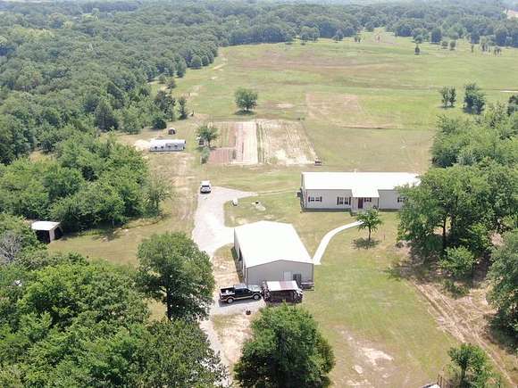 80 Acres of Land with Home for Sale in Tupelo, Oklahoma