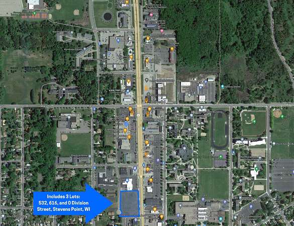 2.12 Acres of Commercial Land for Sale in Stevens Point, Wisconsin