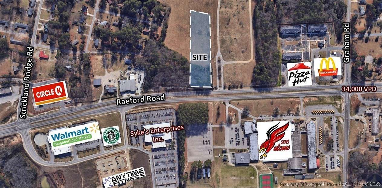 3.2 Acres of Commercial Land for Sale in Fayetteville, North Carolina