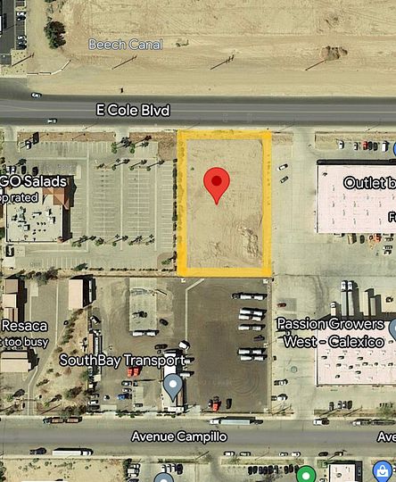 1 Acre of Commercial Land for Lease in Calexico, California
