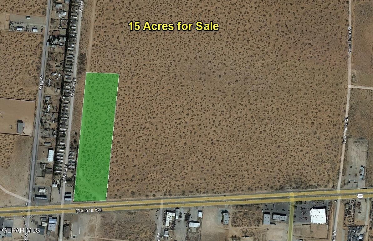 15 Acres of Commercial Land for Sale in El Paso, Texas