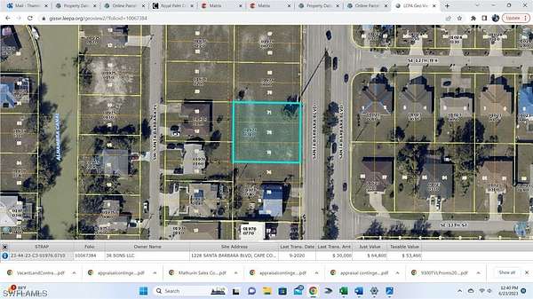 0.37 Acres of Commercial Land for Sale in Cape Coral, Florida