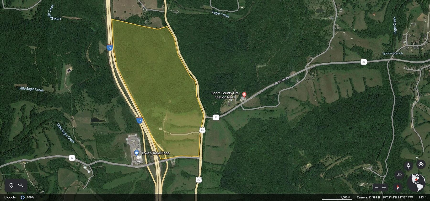 183 Acres of Land for Sale in Sadieville, Kentucky