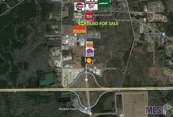 2.1 Acres of Commercial Land for Sale in Livingston, Louisiana