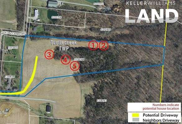 14 Acres of Land for Sale in Turtle Creek Township, Ohio