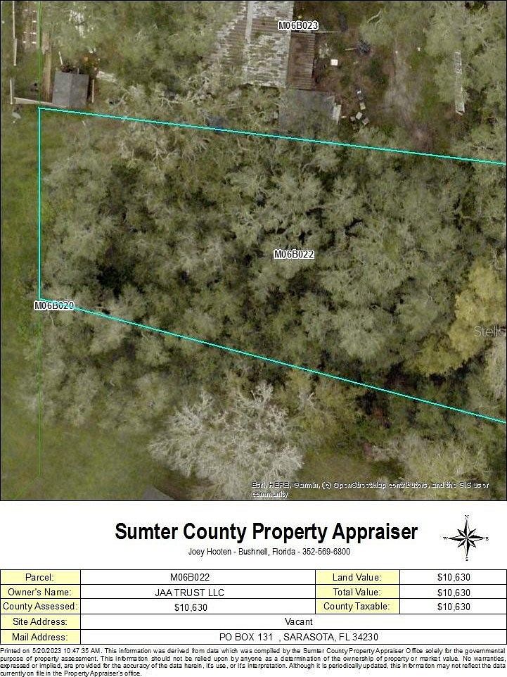 0.22 Acres of Residential Land for Sale in Bushnell, Florida
