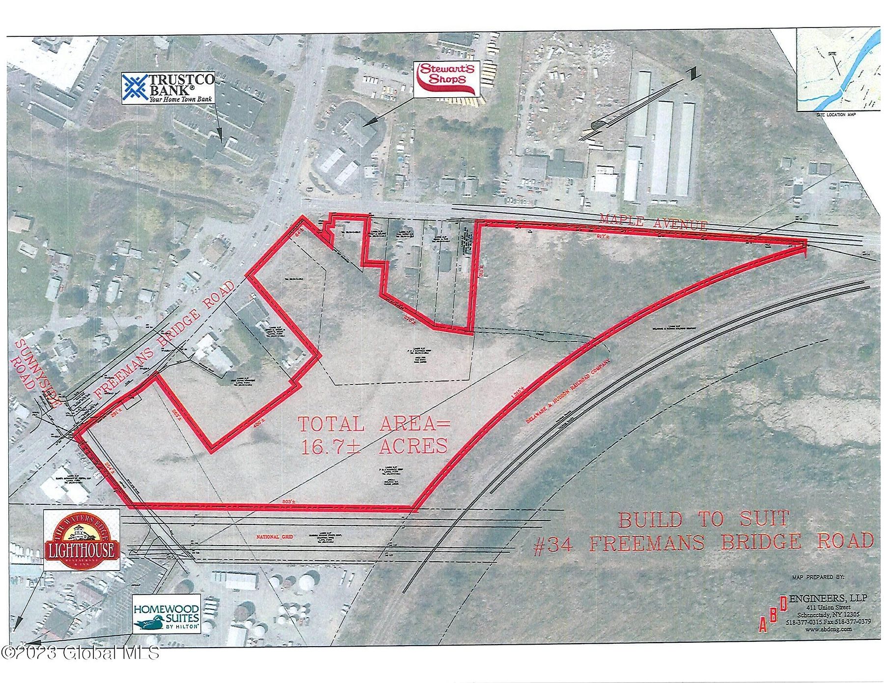 13.7 Acres of Commercial Land for Sale in Glenville, New York