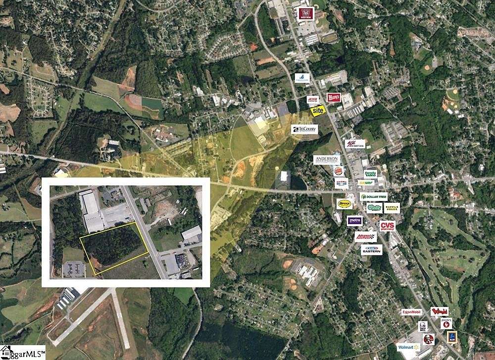 3.4 Acres of Commercial Land for Sale in Piedmont, South Carolina