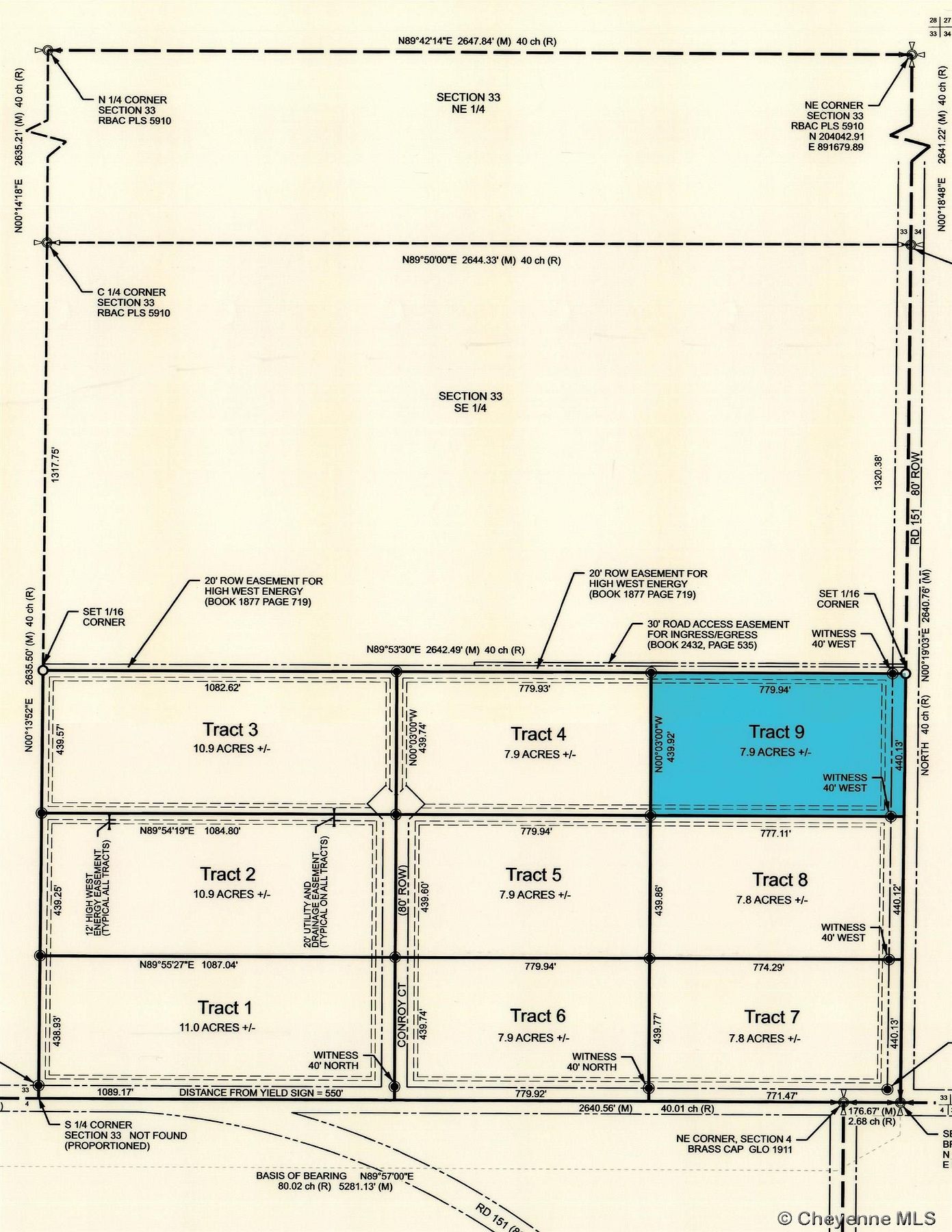 7.9 Acres of Residential Land for Sale in Carpenter, Wyoming