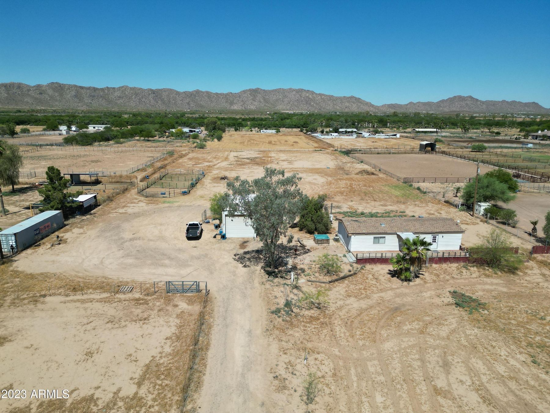 3.3 Acres of Residential Land with Home for Sale in Maricopa, Arizona