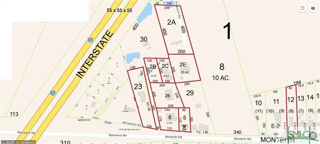 8.03 Acres of Residential Land for Sale in Port Wentworth, Georgia