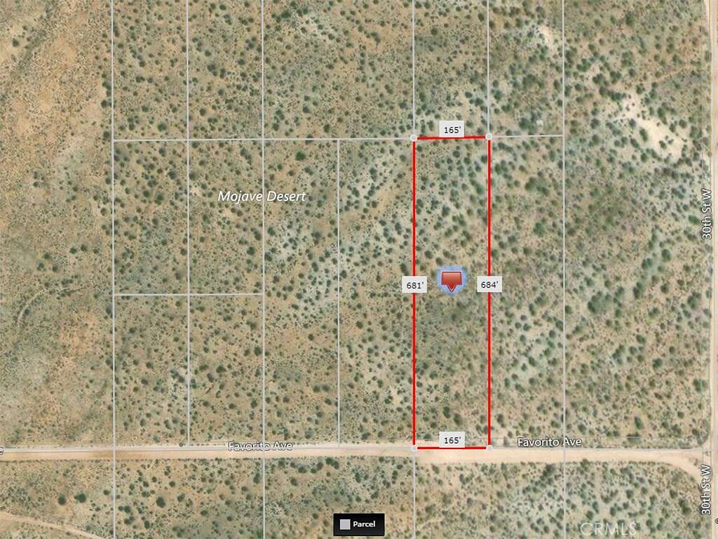 2.5 Acres of Land for Sale in Rosamond, California