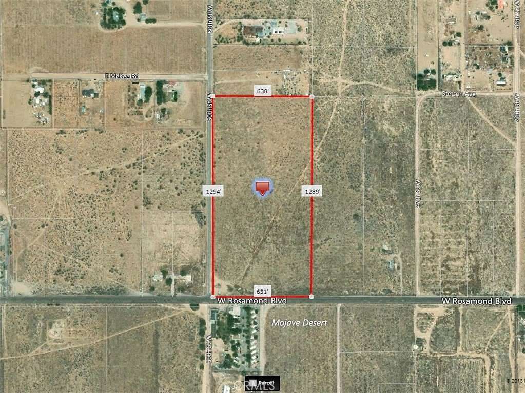 18.6 Acres of Commercial Land for Sale in Rosamond, California