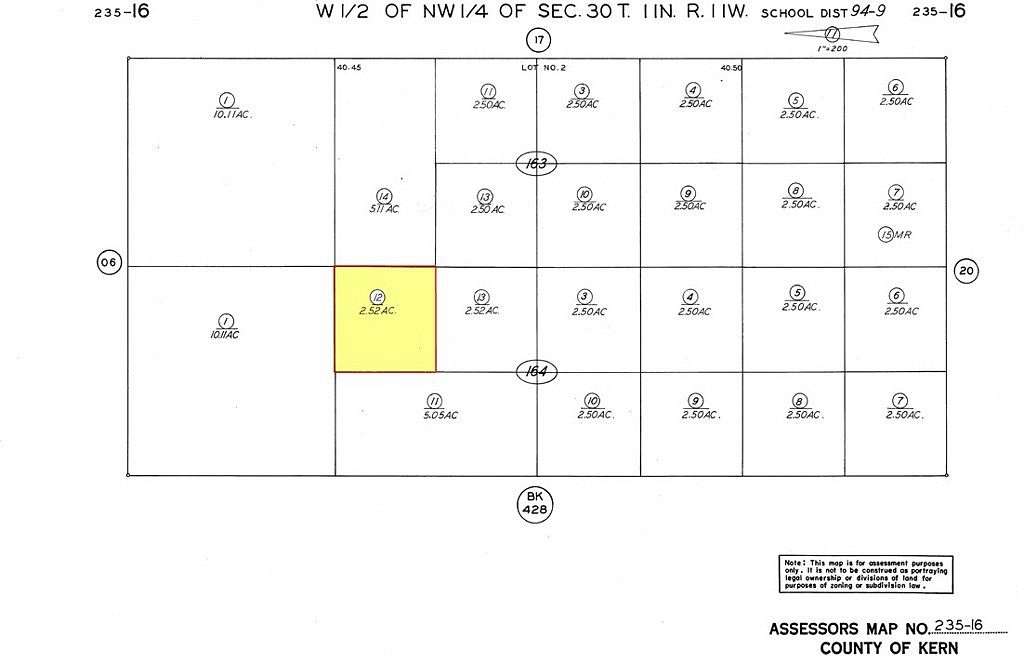 2.52 Acres of Land for Sale in Mojave, California