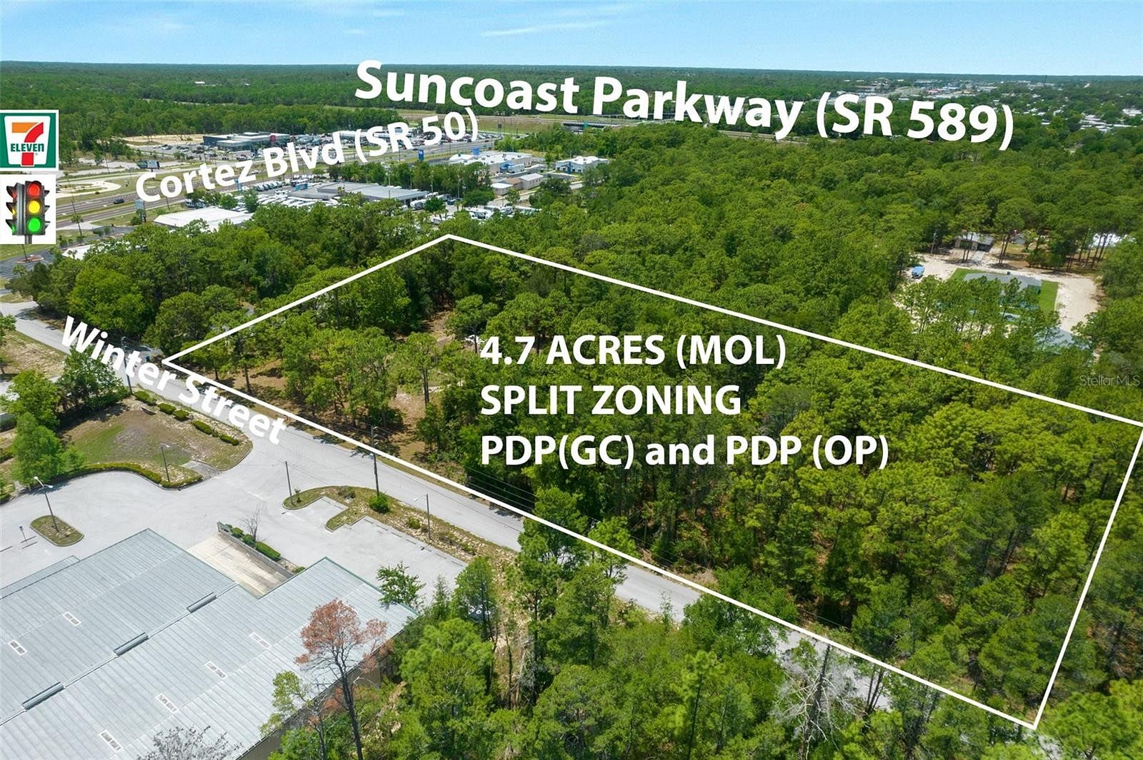 4.7 Acres of Improved Mixed-Use Land for Sale in Brooksville, Florida