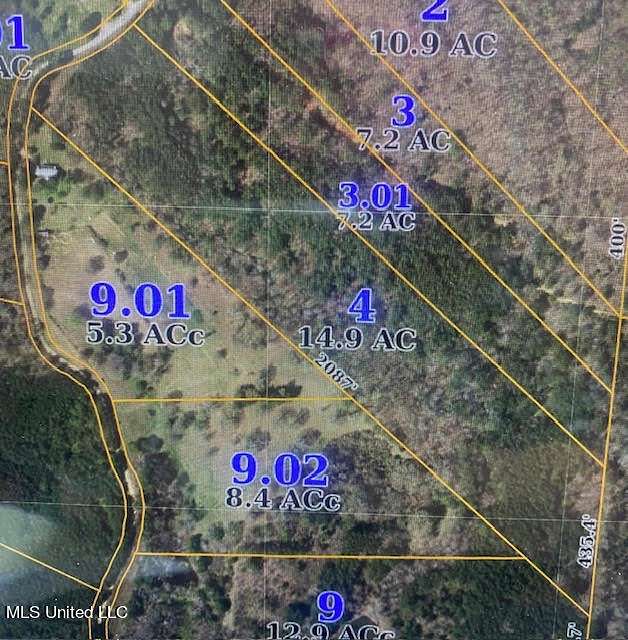 14.9 Acres of Land for Sale in Holly Springs, Mississippi