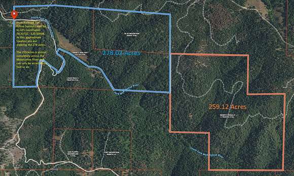 537 Acres of Recreational Land for Sale in Rail Road Flat, California