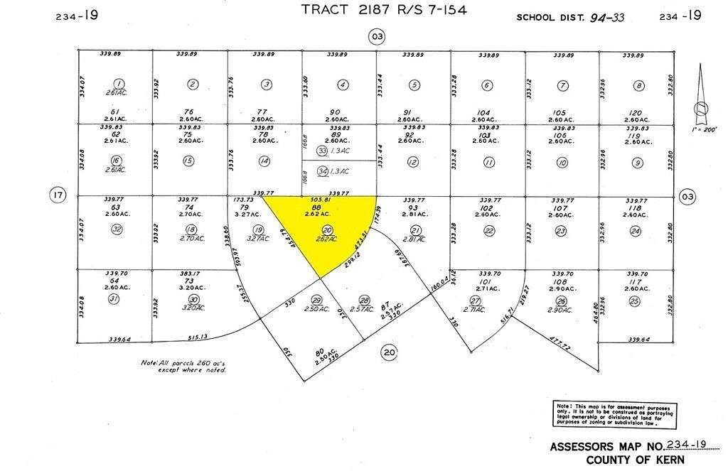 2.7 Acres of Land for Sale in California City, California