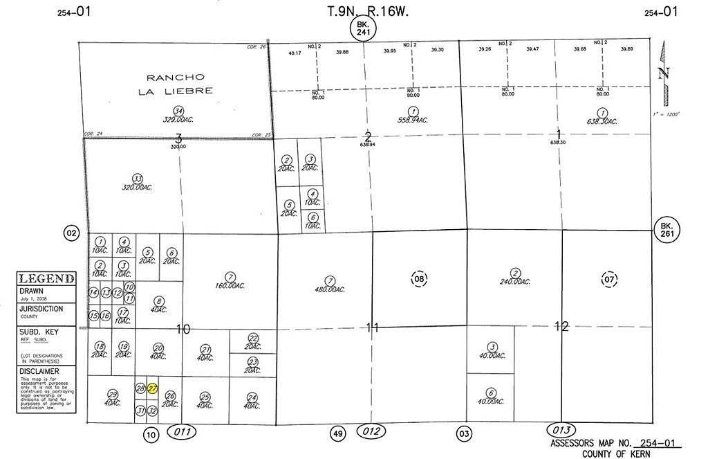 5 Acres of Land for Sale in Rosamond, California