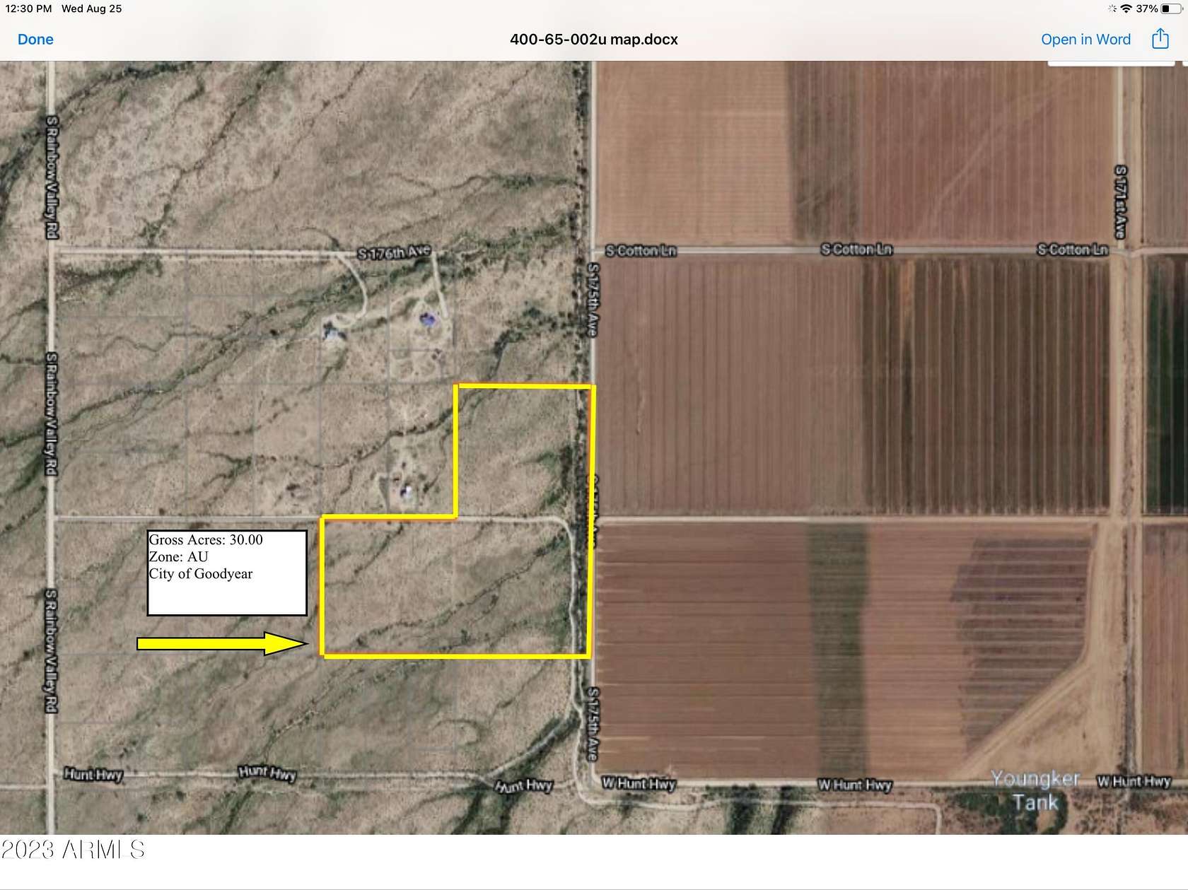 30.03 Acres of Land for Sale in Goodyear, Arizona