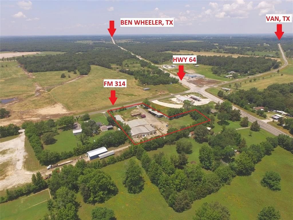 2.5 Acres of Improved Commercial Land for Sale in Ben Wheeler, Texas