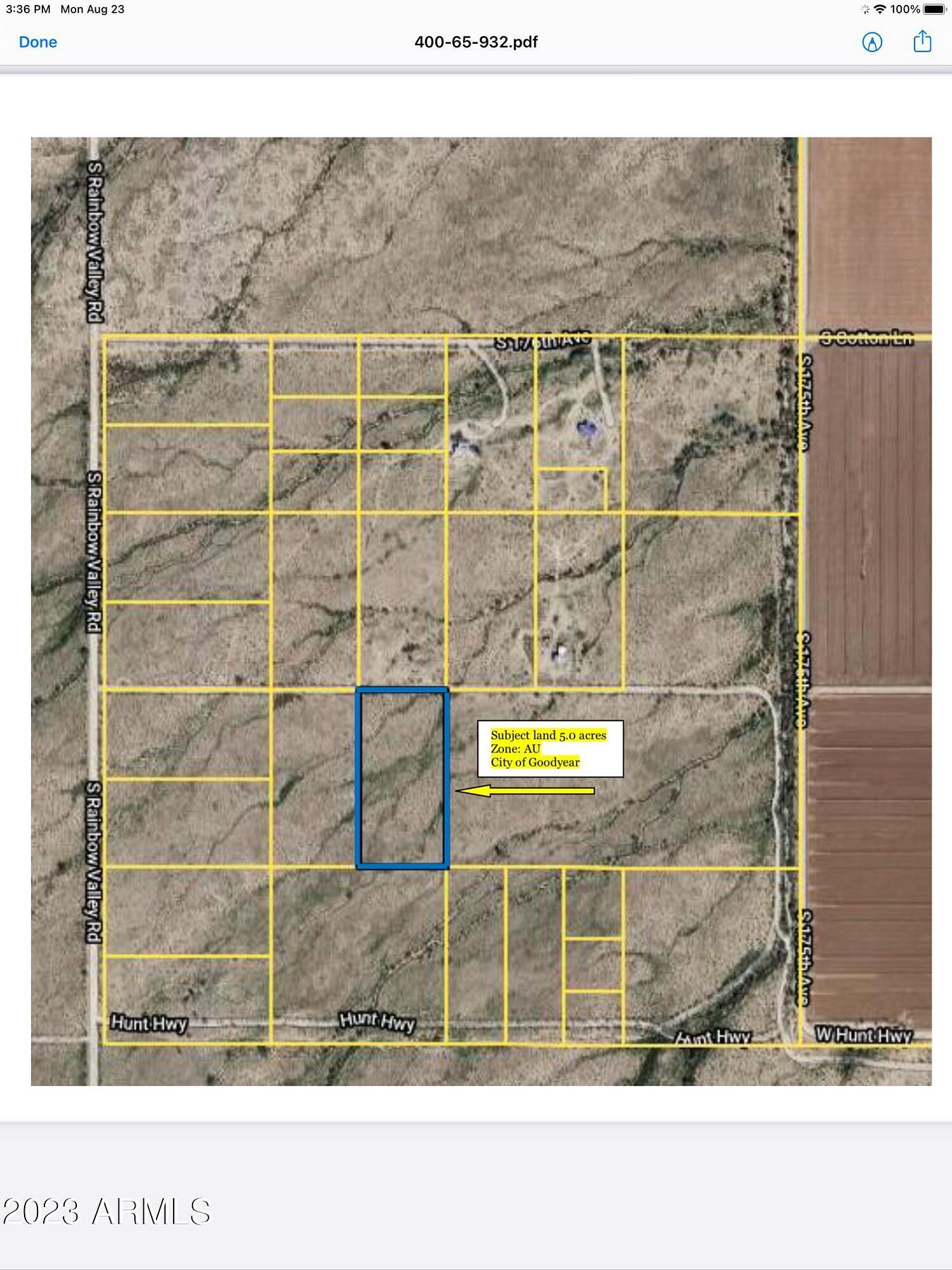 5 Acres of Residential Land for Sale in Goodyear, Arizona