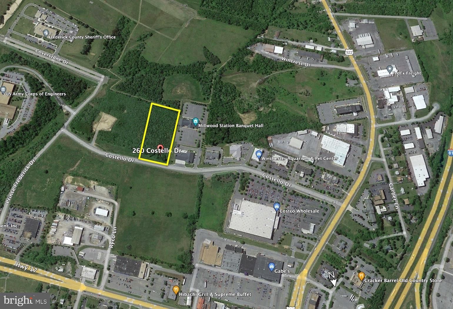 5 Acres of Commercial Land for Sale in Winchester, Virginia