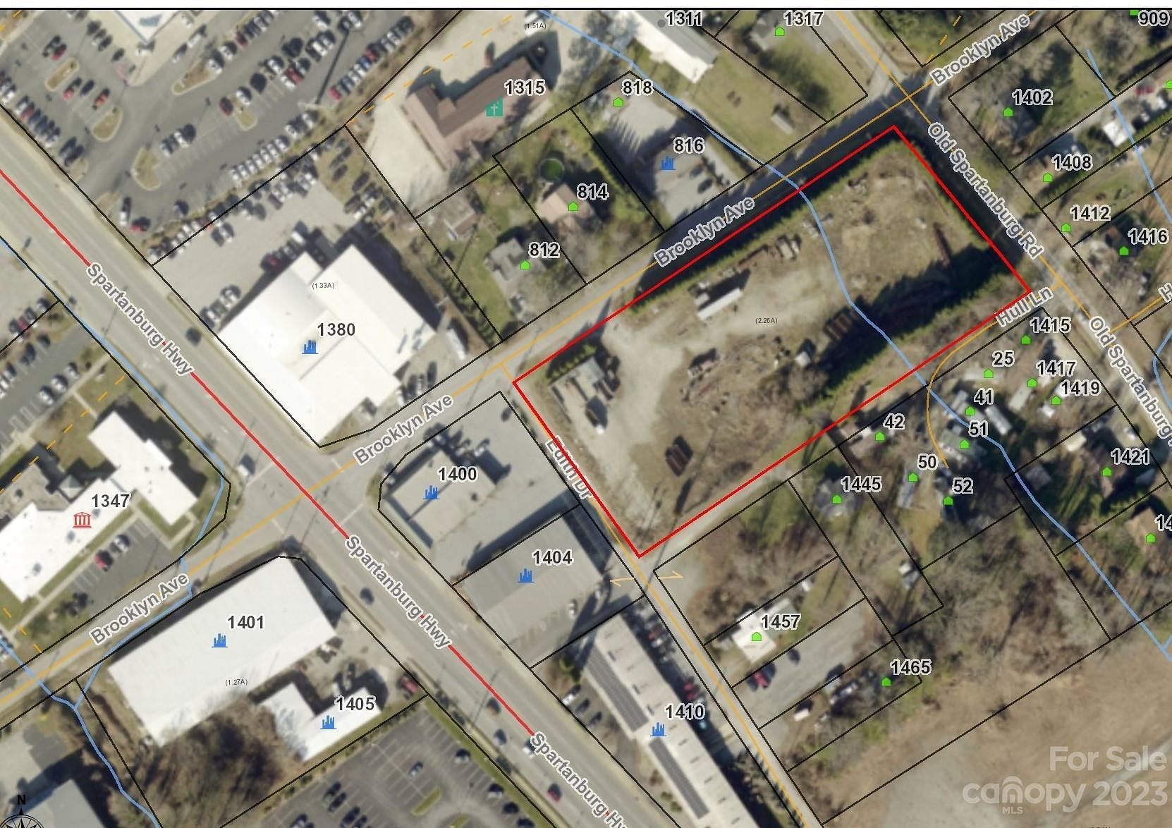2.3 Acres of Commercial Land for Sale in Hendersonville, North Carolina
