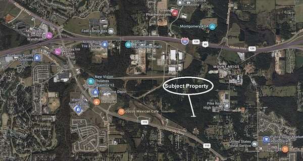 44 Acres of Mixed-Use Land for Sale in Pike Road, Alabama