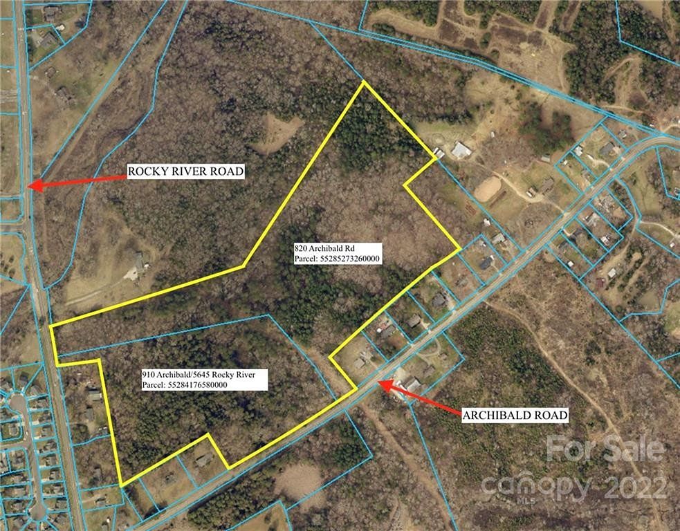33.7 Acres of Land for Sale in Concord, North Carolina