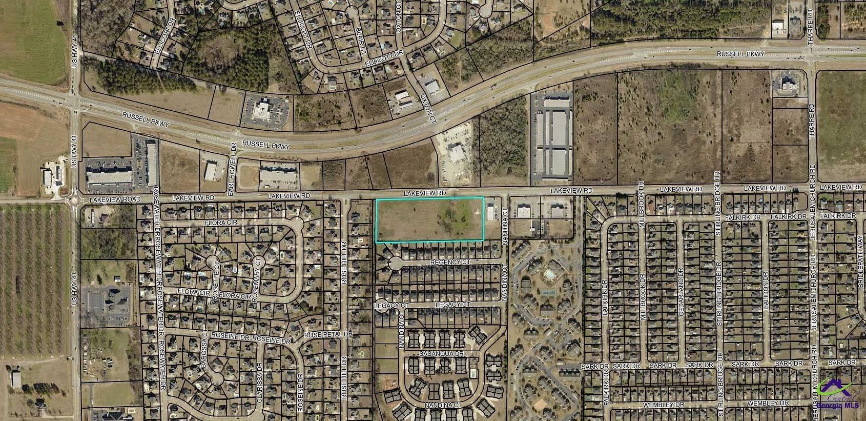 7.3 Acres of Commercial Land for Sale in Warner Robins, Georgia