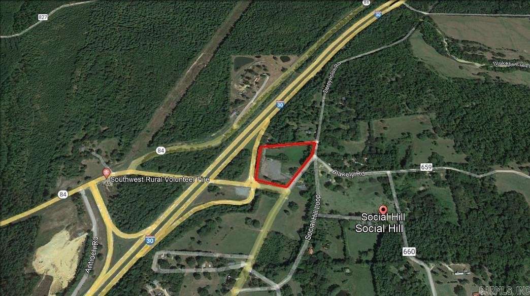4.9 Acres of Commercial Land for Sale in Donaldson, Arkansas