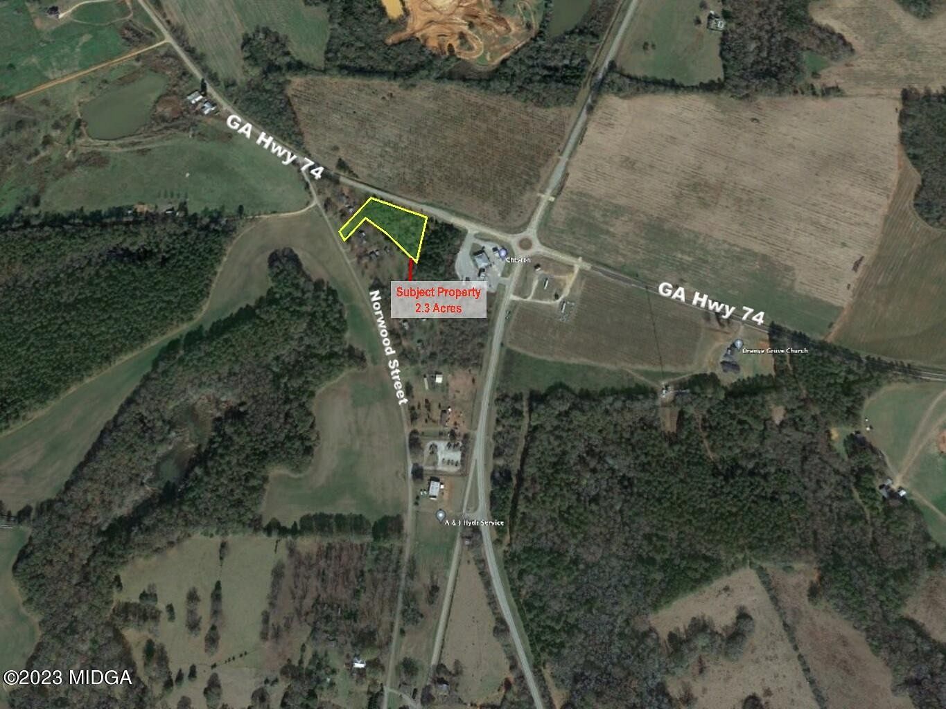 2.3 Acres of Commercial Land for Sale in Culloden, Georgia