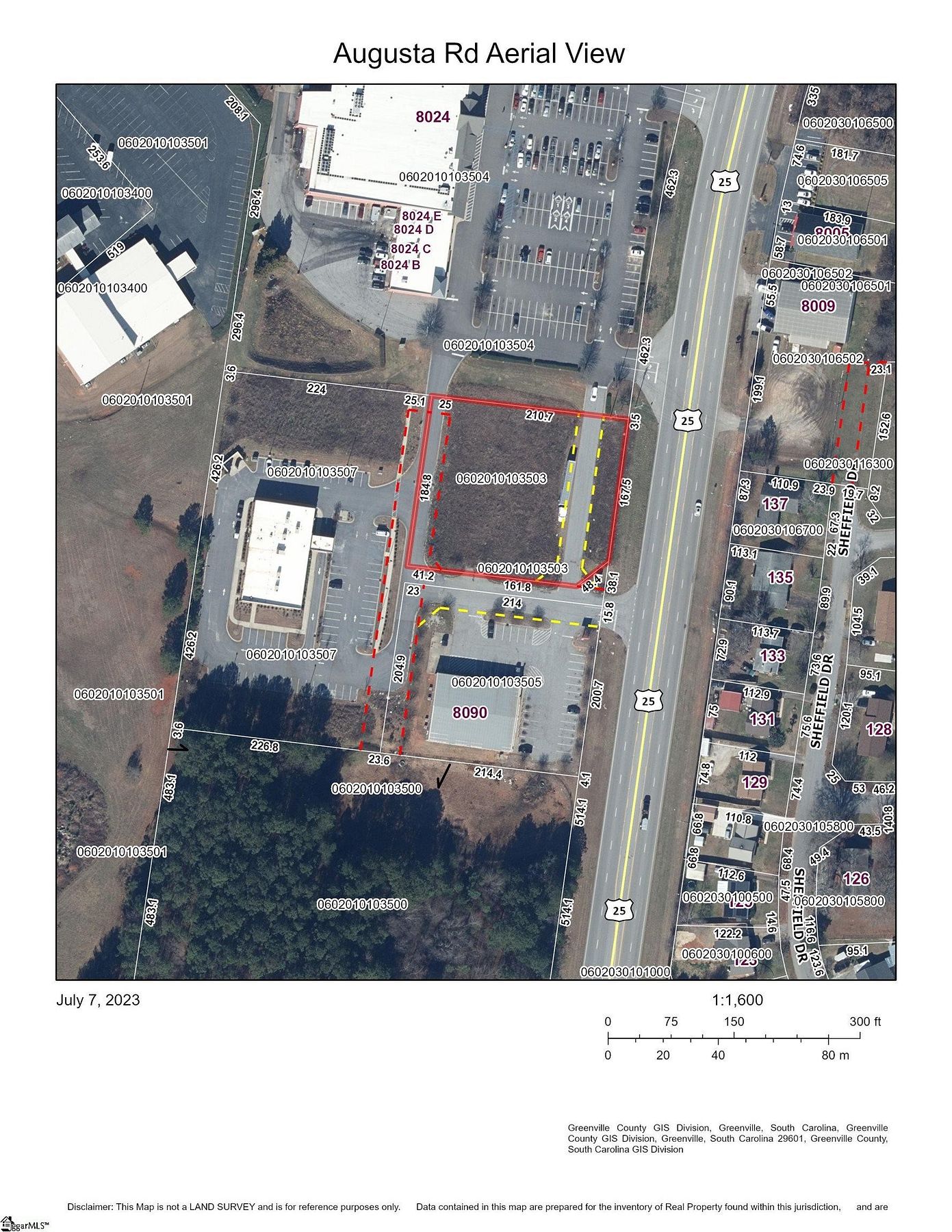 1.1 Acres of Commercial Land for Sale in Piedmont, South Carolina