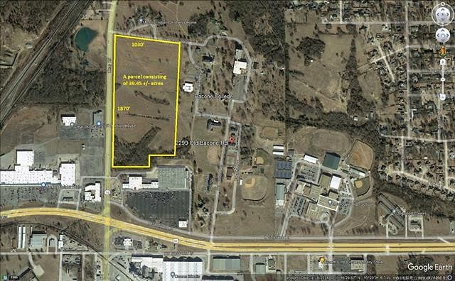 39.5 Acres of Commercial Land for Sale in Muskogee, Oklahoma