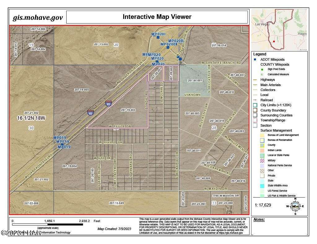 84.3 Acres of Land for Sale in Yucca, Arizona