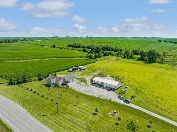 2.5 Acres of Residential Land with Home for Sale in Deep River Township, Iowa