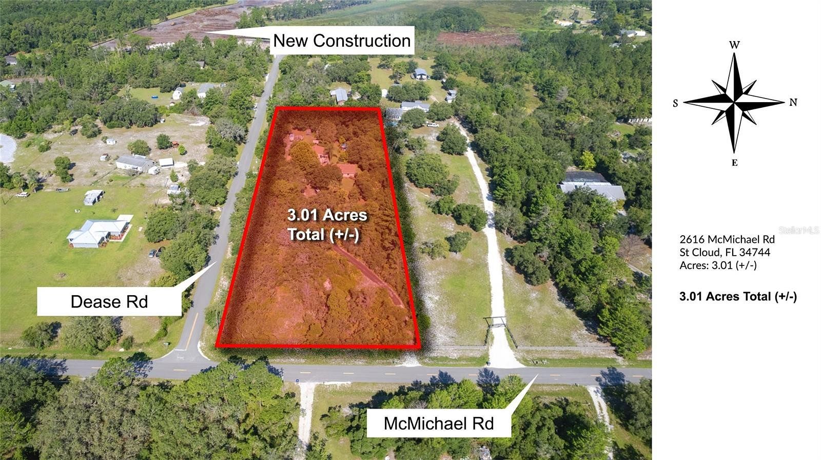 3 Acres of Land for Sale in St. Cloud, Florida
