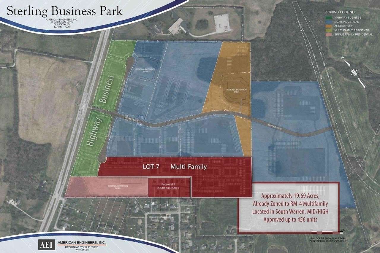 19.7 Acres of Mixed-Use Land for Sale in Bowling Green, Kentucky