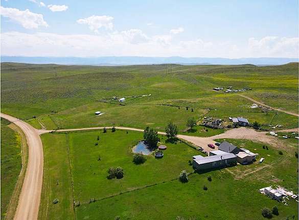 112 Acres of Agricultural Land with Home for Sale in Sheridan, Wyoming