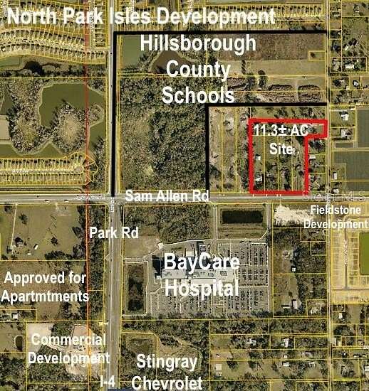 8.45 Acres of Improved Commercial Land for Sale in Plant City, Florida