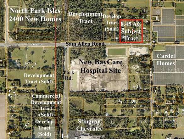 8.5 Acres of Improved Commercial Land for Sale in Plant City, Florida