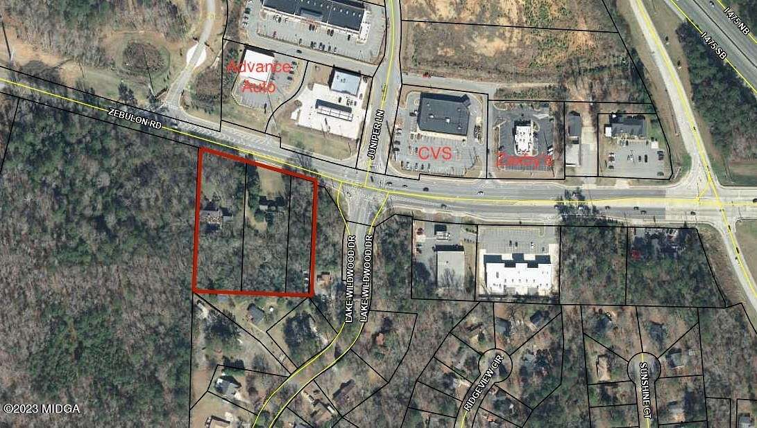 3.2 Acres of Improved Mixed-Use Land for Sale in Macon, Georgia