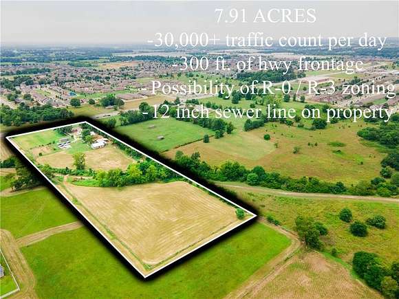 7.9 Acres of Commercial Land for Sale in Bentonville, Arkansas