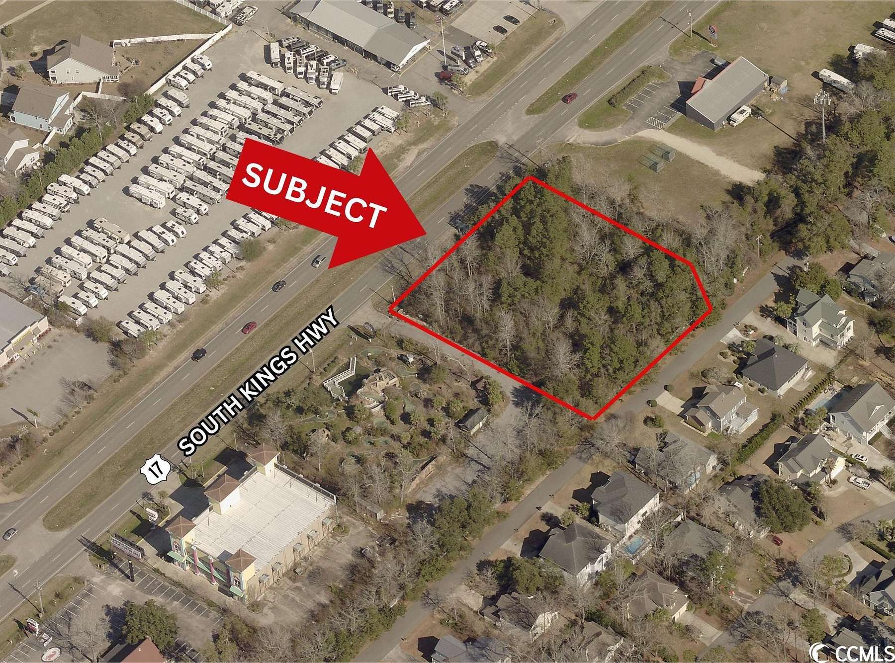 1.31 Acres of Commercial Land for Sale in Myrtle Beach, South Carolina