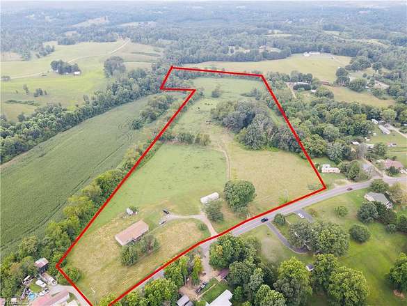 19.4 Acres of Land with Home for Sale in Hays, North Carolina
